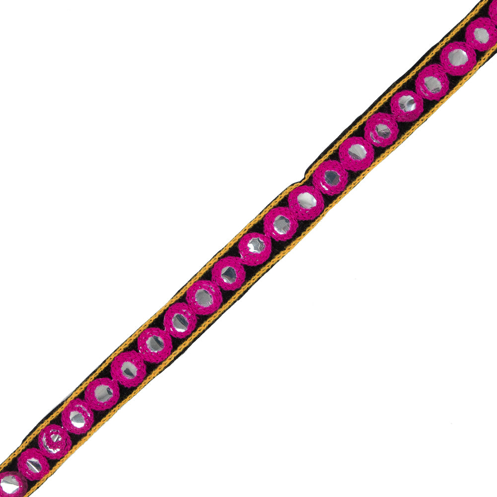 Hot Pink Mirror Trim - 0.75"