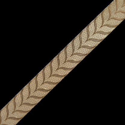 Metallic Gold Jacquard Ribbon - 1.5"