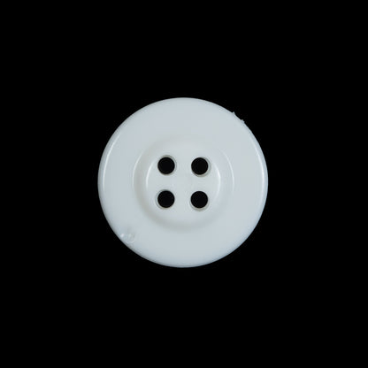 White Plastic Anchor 4-Hole Button - 32L/20mm Detail