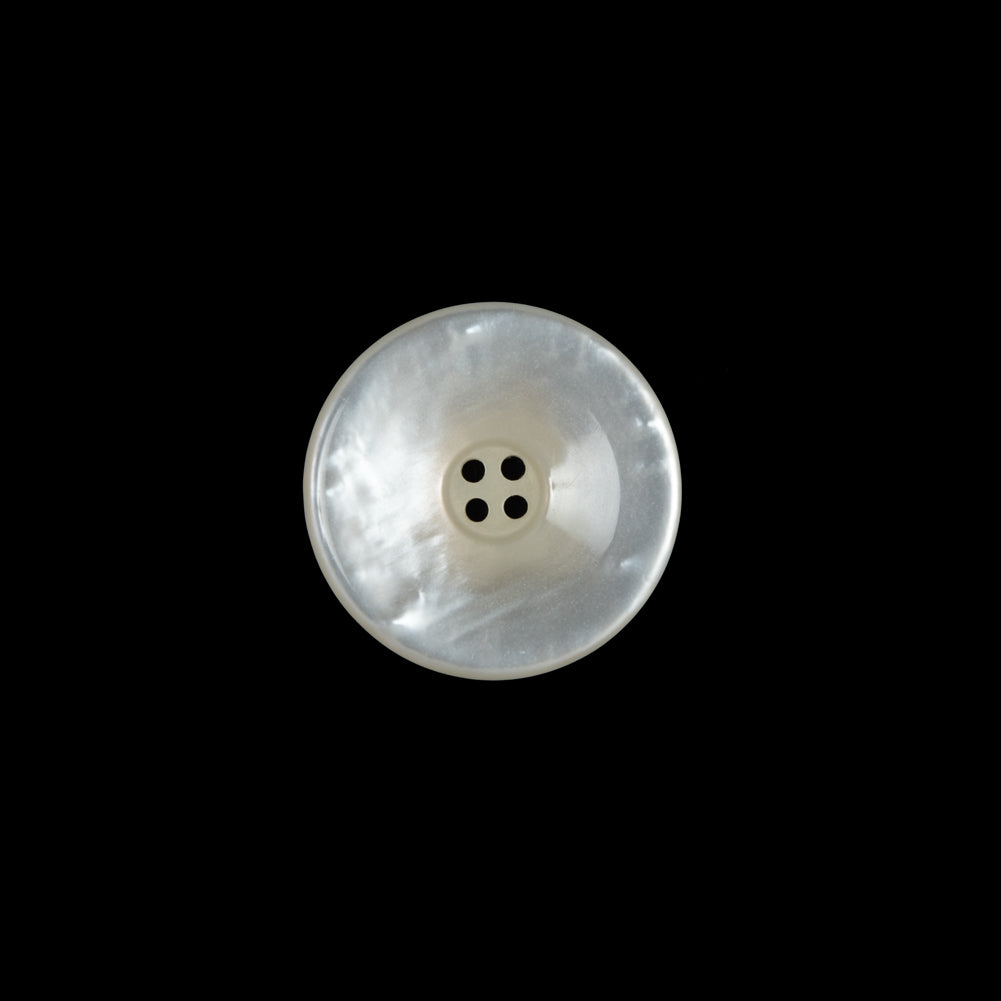 Iridescent Beige Plastic 4-Hole Button - 24L/15mm
