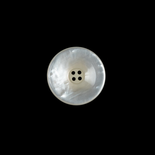 Iridescent Beige Plastic 4-Hole Button - 24L/15mm