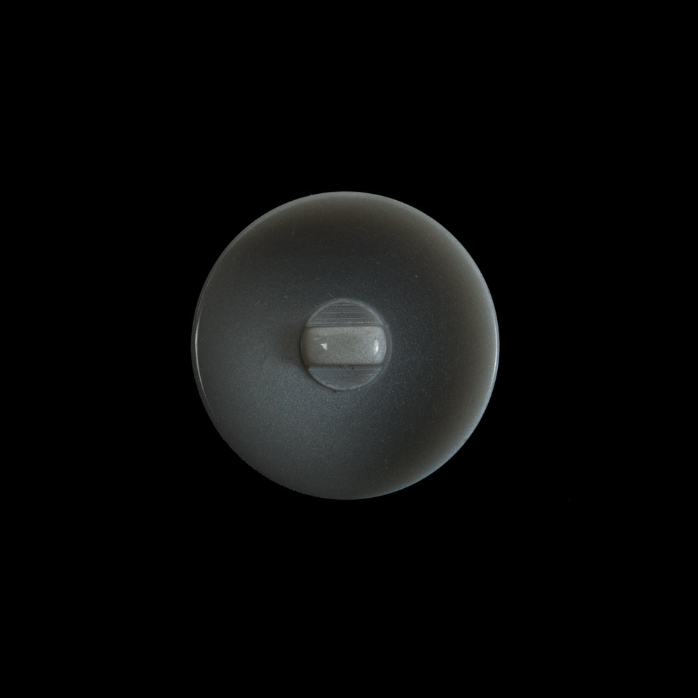 Italian Light Gray Flat Shank Back Button - 28L/18mm Detail