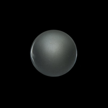 Italian Light Gray Flat Shank Back Button - 28L/18mm