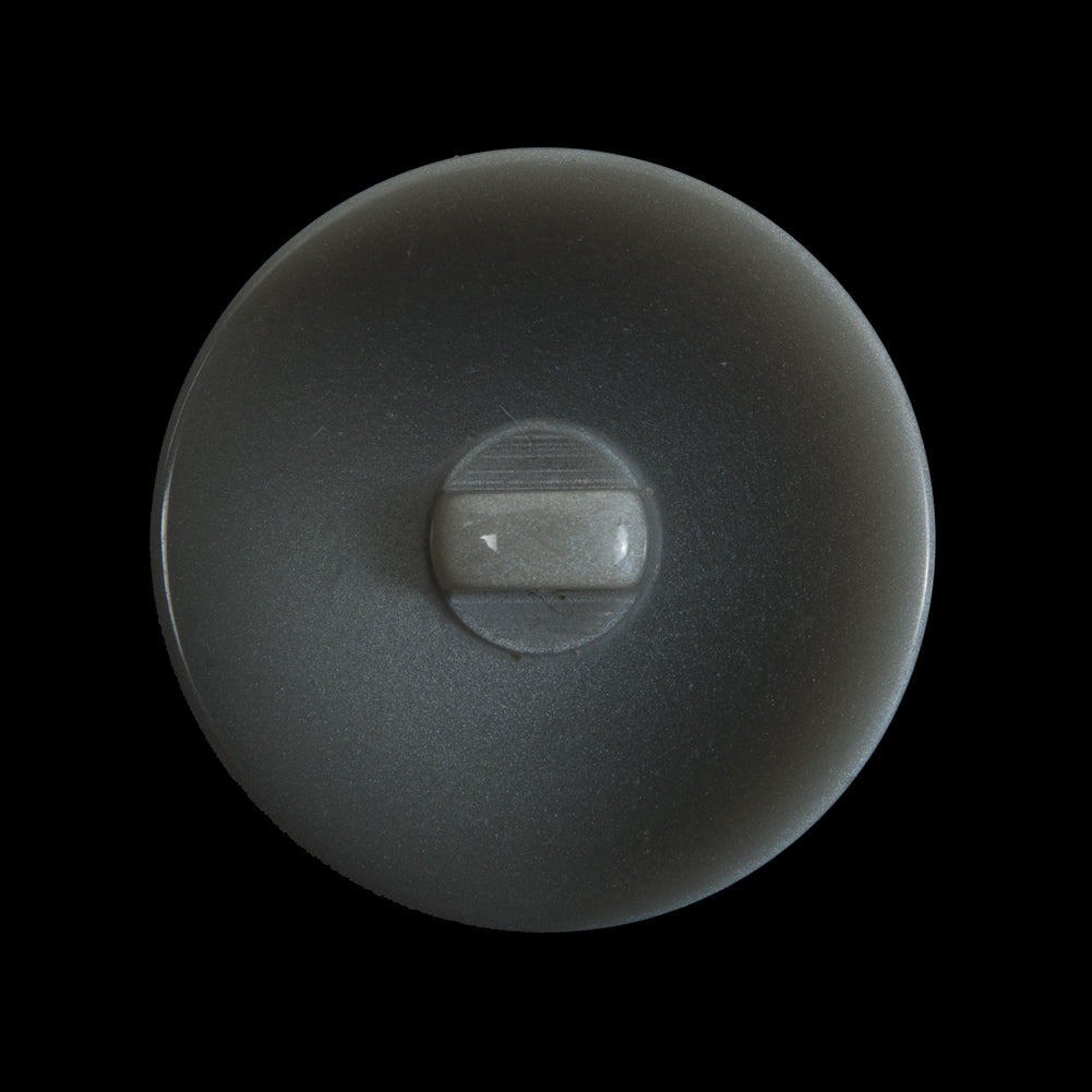 Italian Light Gray Flat Shank Back Button - 44L/28mm Detail