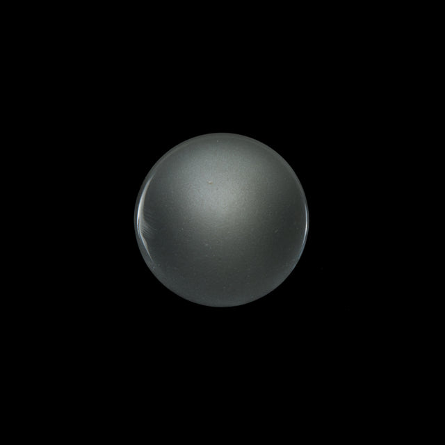 Italian Light Gray Flat Shank Back Button - 24L/15mm