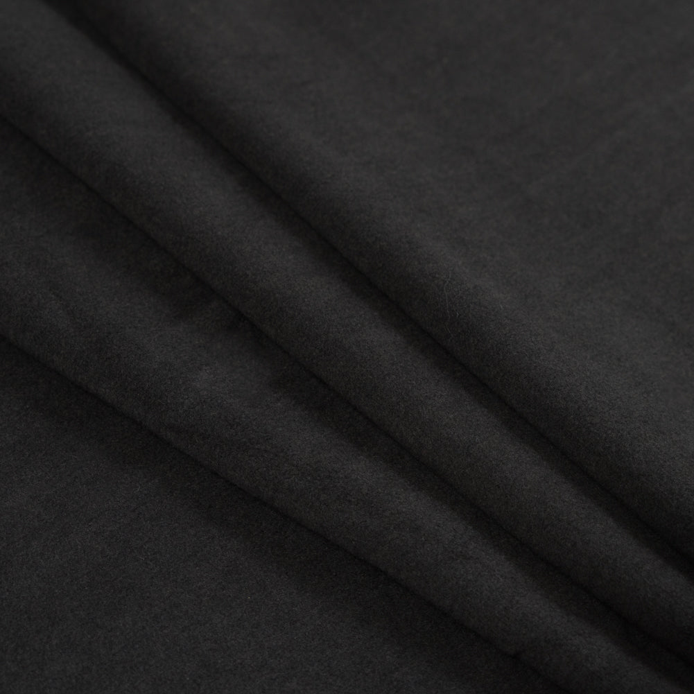 Gray Stretch One Sided Fleece-Backed Knit Detail