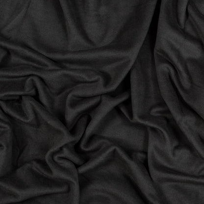Gray Stretch One Sided Fleece-Backed Knit