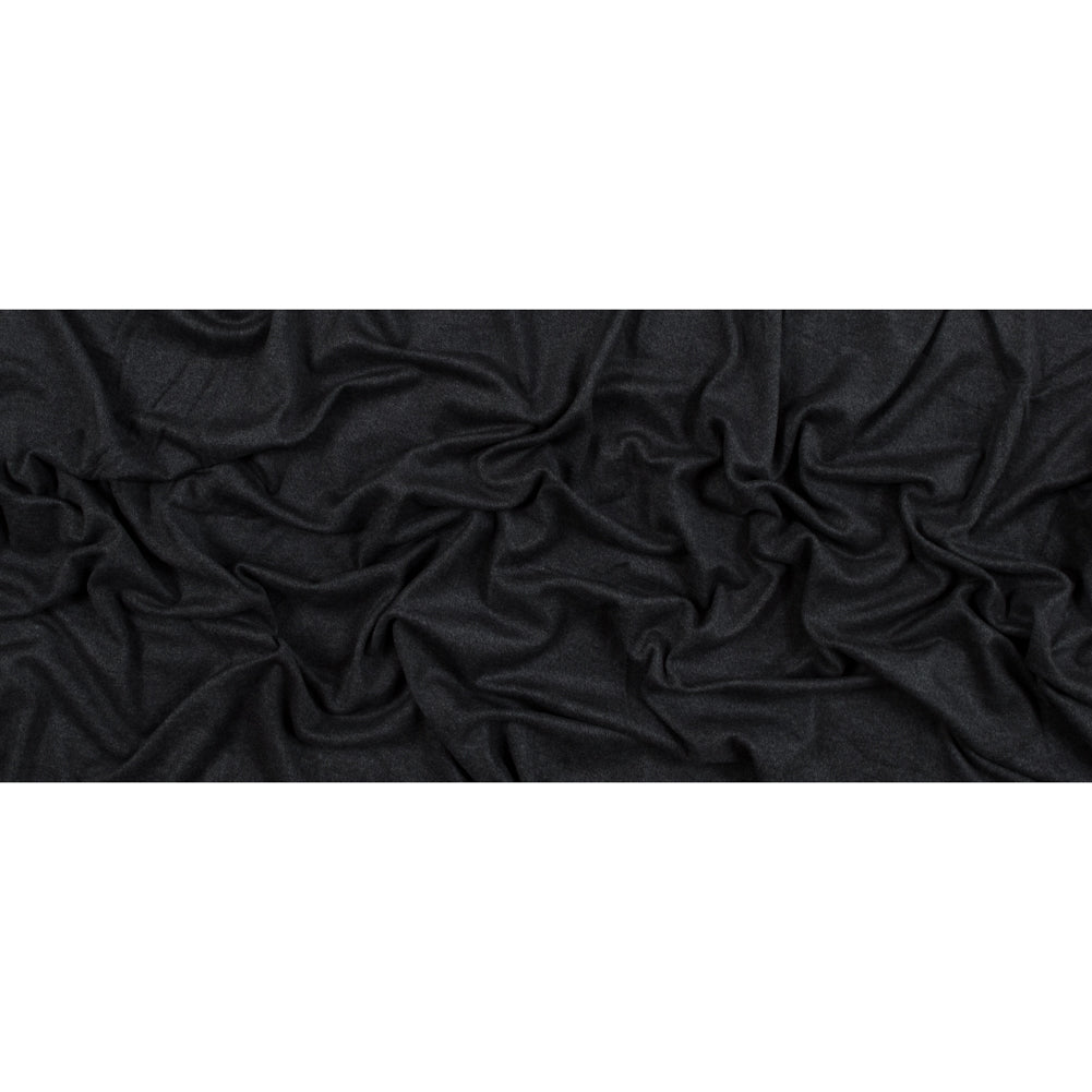 Charcoal Stretch One Sided Fleece-Backed Knit Folded