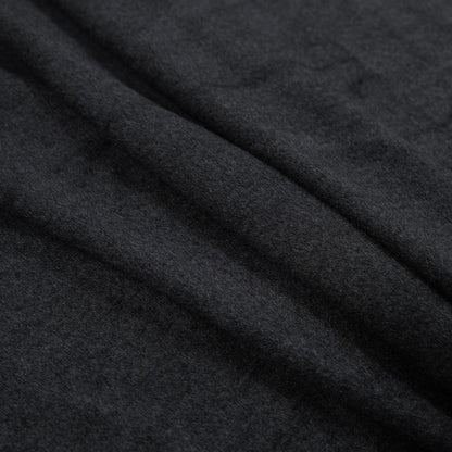 Charcoal Stretch One Sided Fleece-Backed Knit Detail