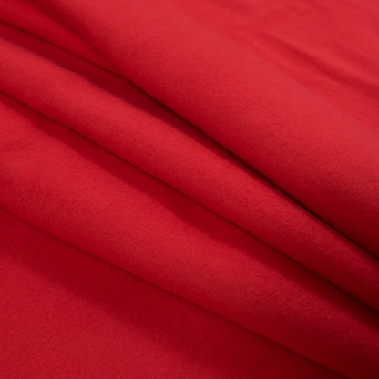 Fleece-Backed Stretch Cotton Knit - Red - Cecil Collection Detail
