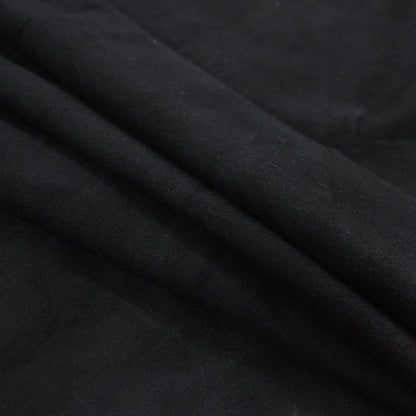 Fleece-Backed Stretch Cotton Knit - Black - Cecil Collection Detail