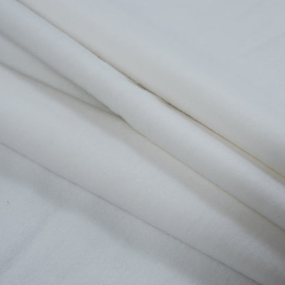 Fleece-Backed Stretch Cotton Knit - White - Cecil Collection Detail