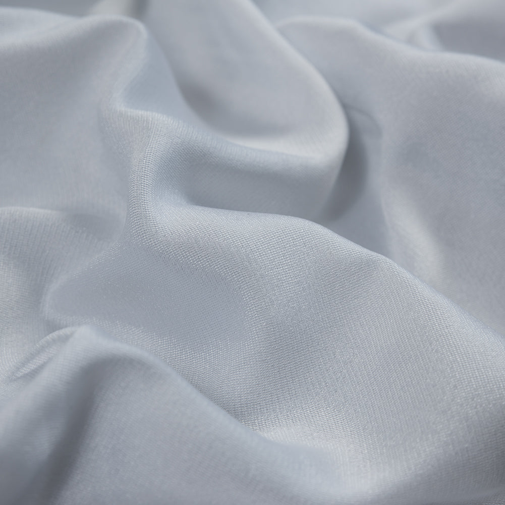 Luminous White Polyester Twill Detail
