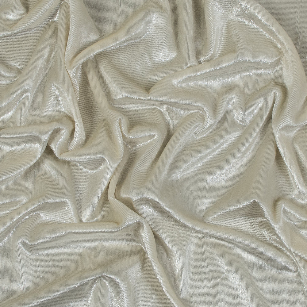Metallic Velvet - Ivory - Ava Collection