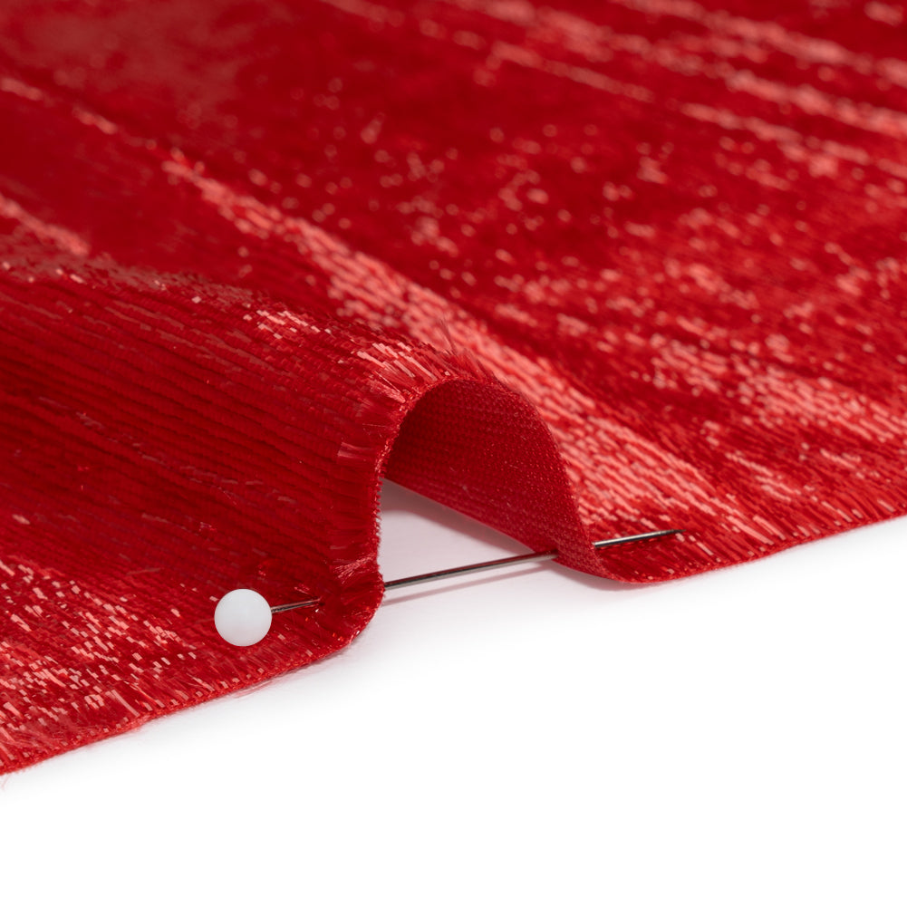 Metallic Velvet - Tango Red - Ava Collection Folded
