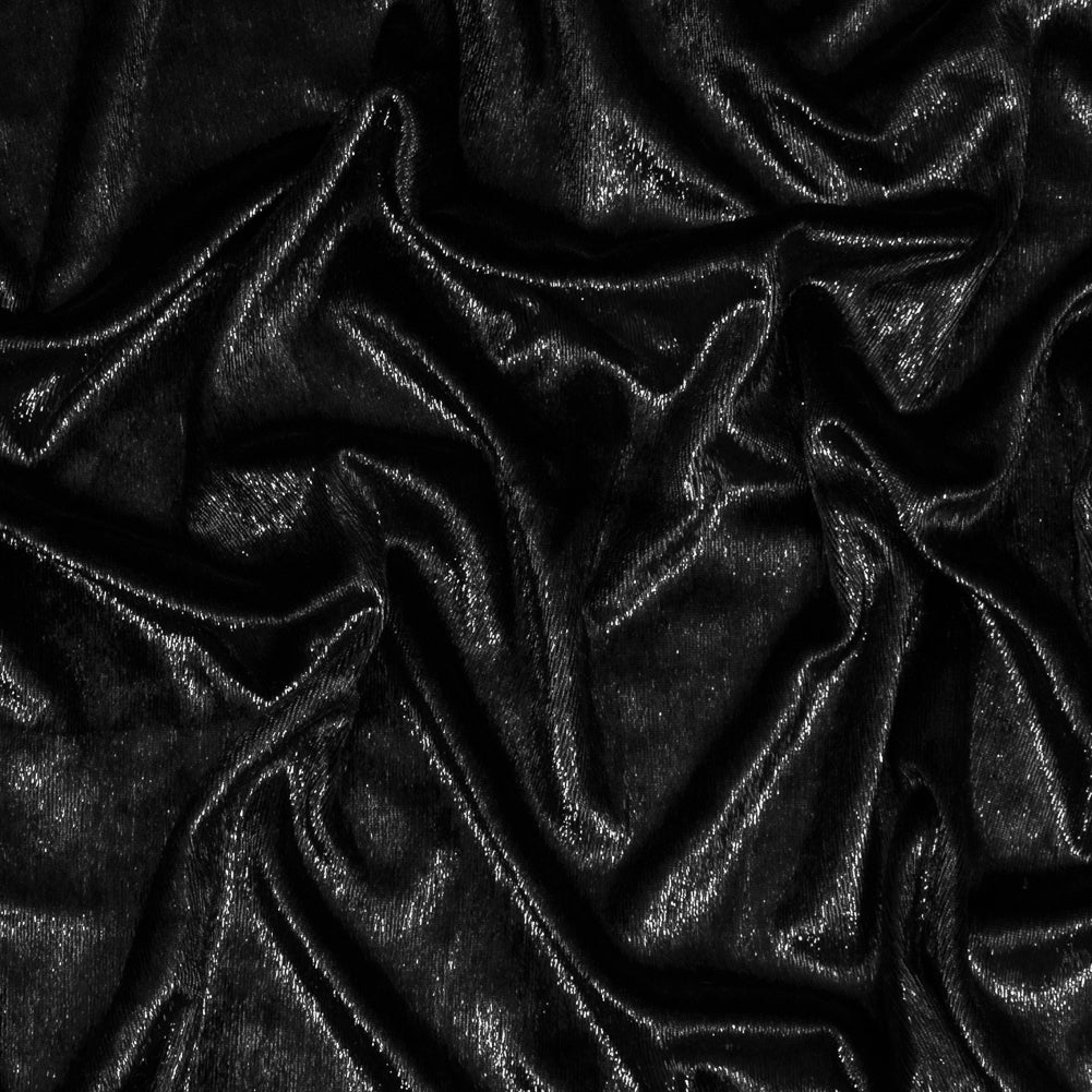 Metallic Velvet - Black - Ava Collection