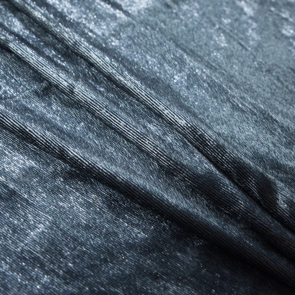Metallic Velvet - Slate Gray - Ava Collection Detail