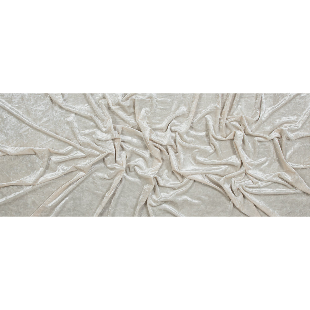 Crushed Velour - Vanilla Ice - Auguste Collection Folded
