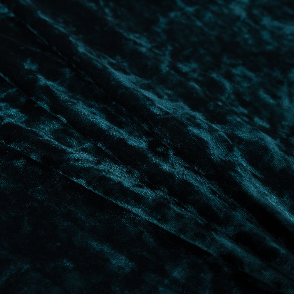 Crushed Velour - Pacific Blue - Auguste Collection Detail