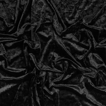 Crushed Velour - Black - Auguste Collection