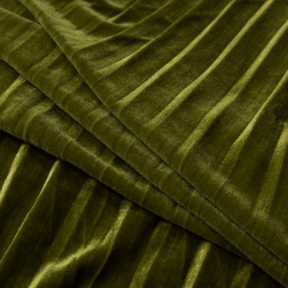 Pleated Velour - Woodbine - Tver Collection Detail