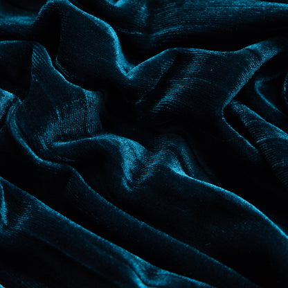 Pleated Velour - Pacific Blue - Tver Collection Full