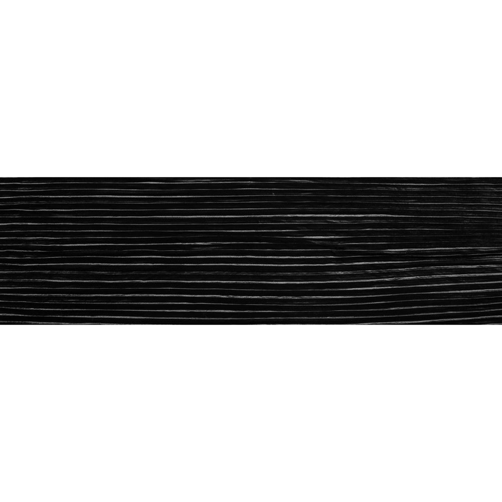 Pleated Velour - Black - Tver Collection Folded