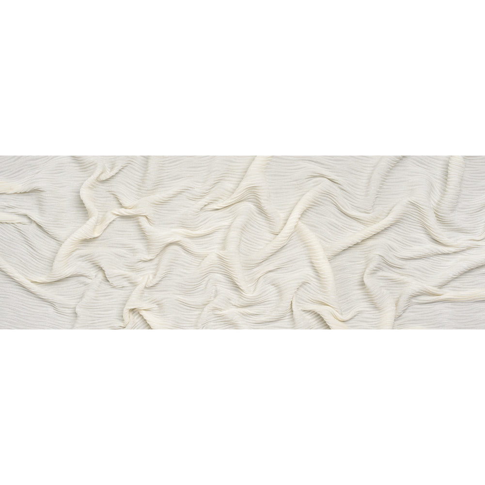 Wavy Crinkled Velour - Vanilla Ice - Yvonne Collection - Full