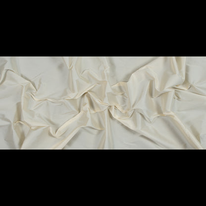 Polyester Taffeta - Plain Dyed Ivory - Bellamy Collection Folded