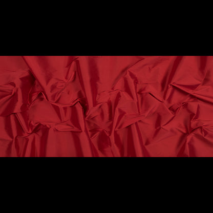 Polyester Taffeta - Plain Dyed Goji Berry Red - Bellamy Collection Folded