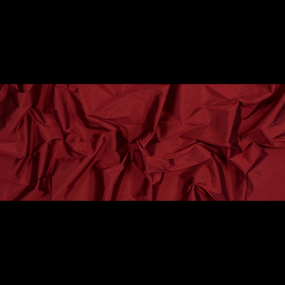 Polyester Taffeta - Plain Dyed Tango Red - Bellamy Collection Folded