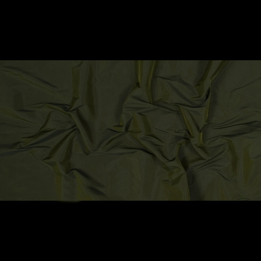 Polyester Taffeta - Plain Dyed Olive - Bellamy Collection Folded