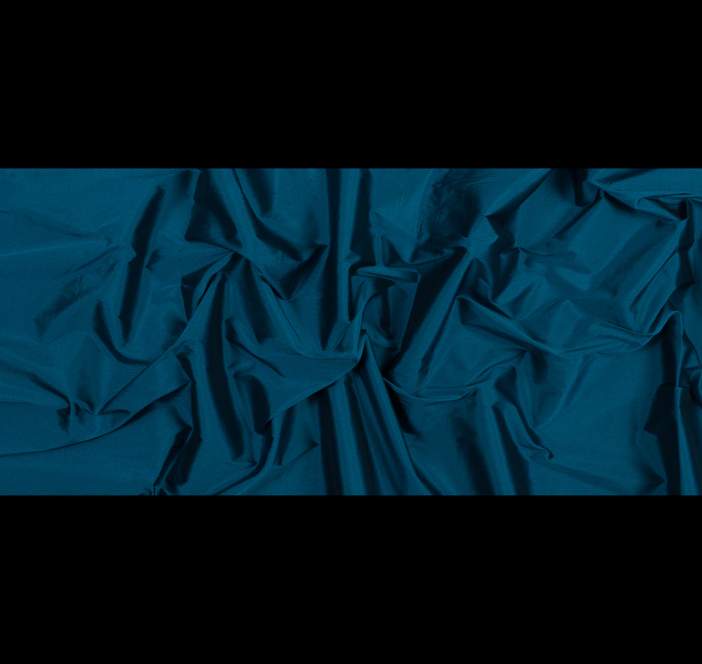 Polyester Taffeta - Plain Dyed Teal - Bellamy Collection Folded