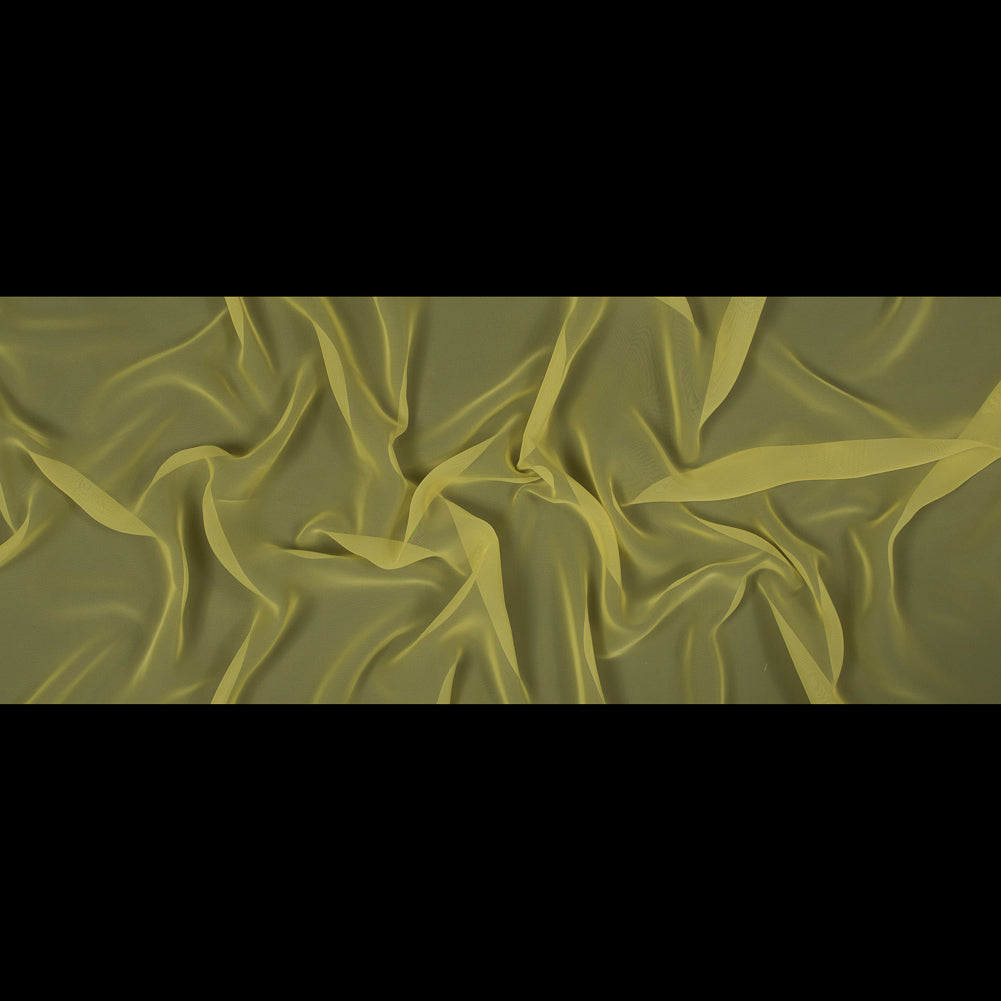 Polyester Chiffon - Lemon - Regina Collection Folded