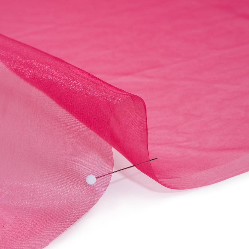 2-Ply Polyester Organza - Deep Berry - Zelda Collection Detail