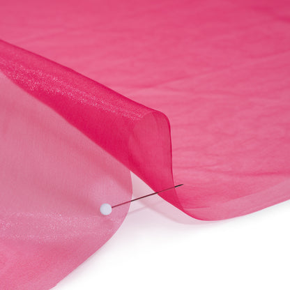 2-Ply Polyester Organza - Deep Berry - Zelda Collection Detail