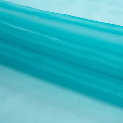 2-Ply Polyester Organza - Teal - Zelda Collection Detail