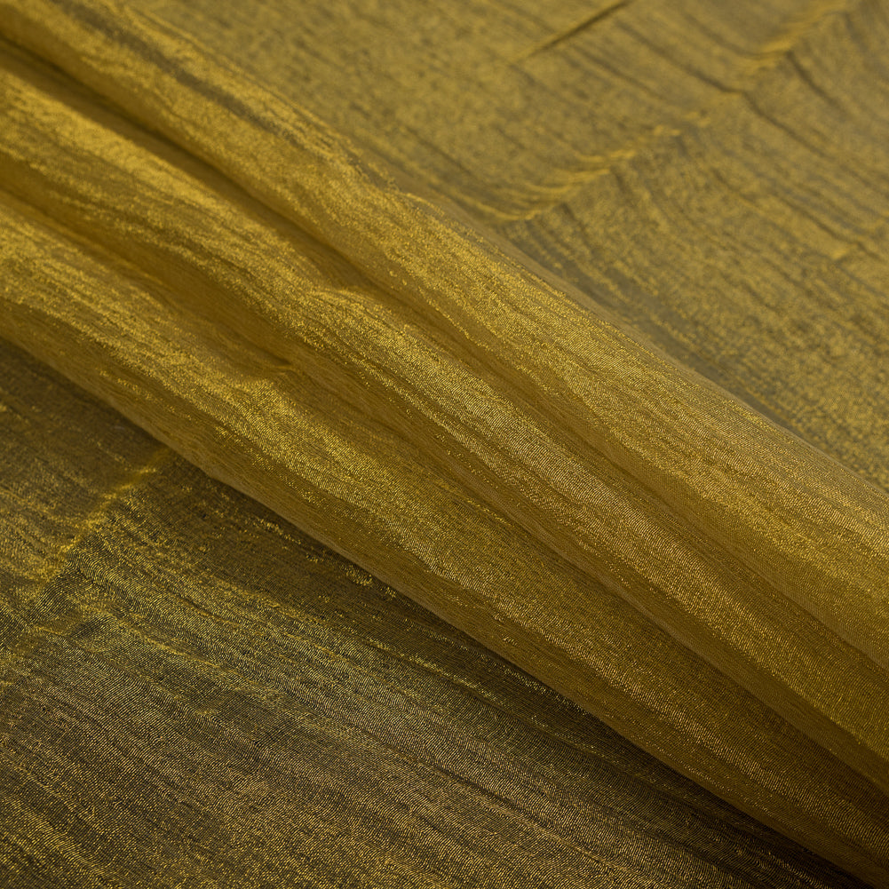 Crushed Nylon Organza - Gold Detail