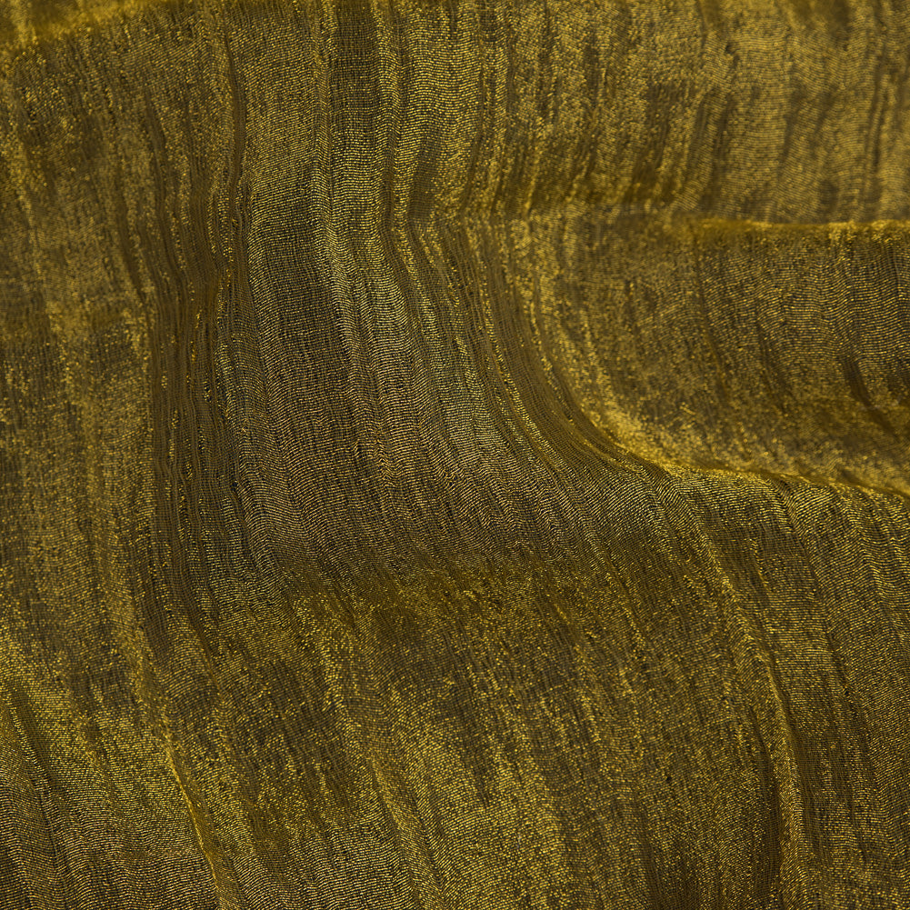 Crushed Nylon Organza - Gold Full