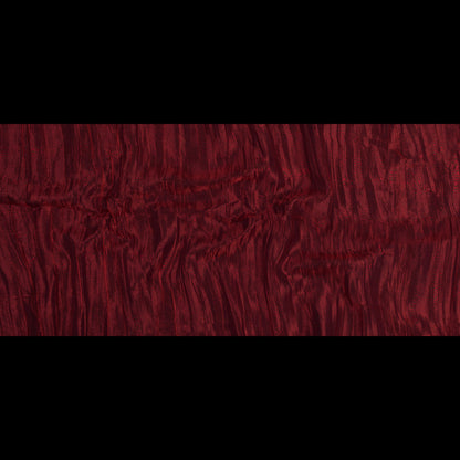 Crushed Nylon Organza - Red Folded