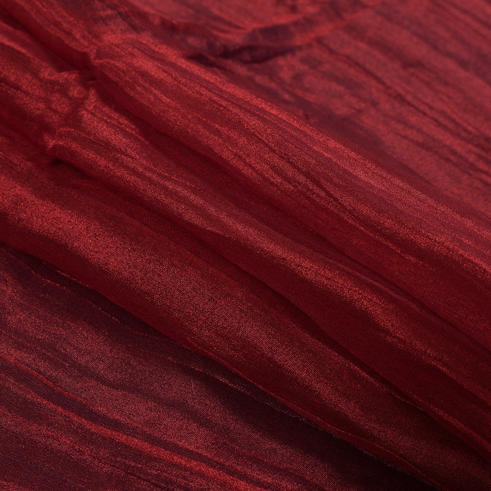 Crushed Nylon Organza - Red Detail