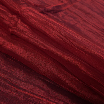Crushed Nylon Organza - Red Detail