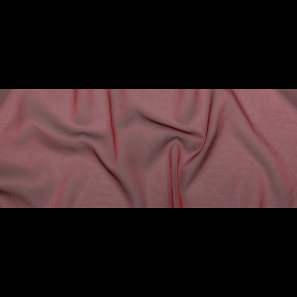Red Iridescent Nylon Organza Folded