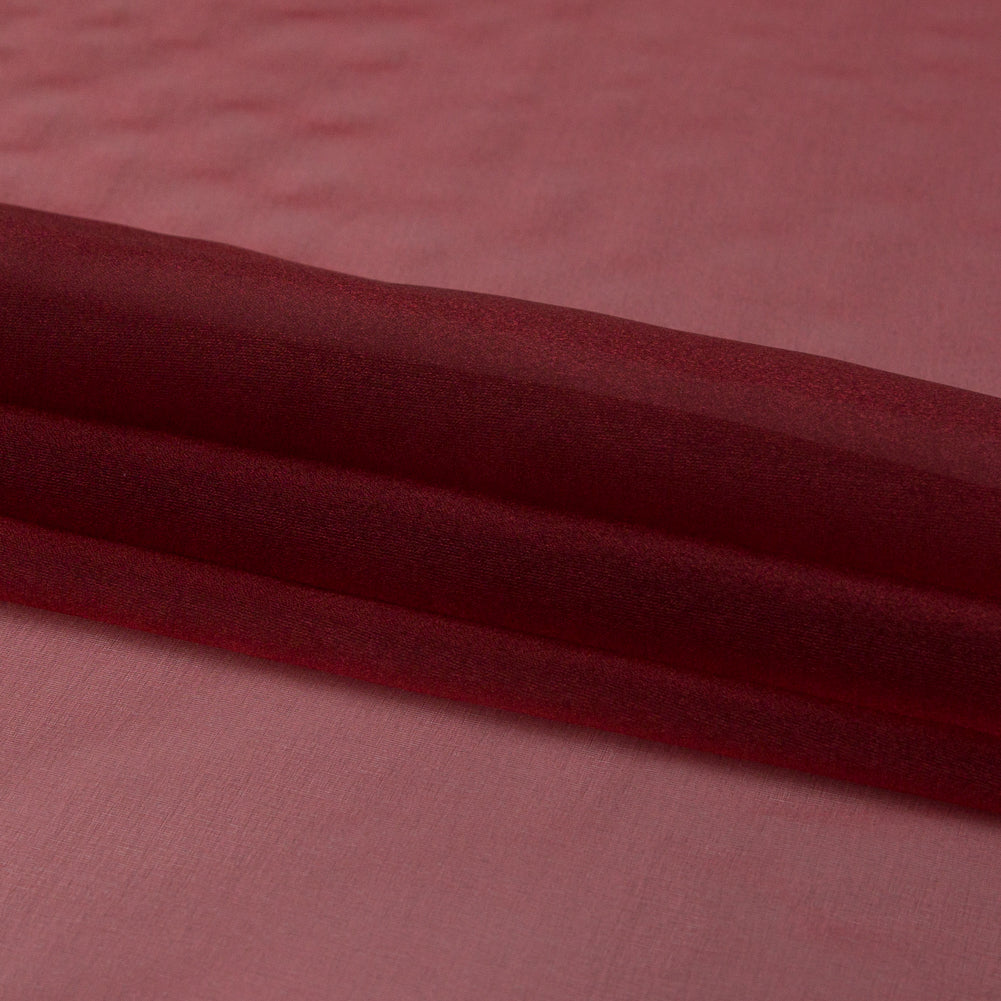 Red Iridescent Nylon Organza Detail