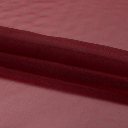 Red Iridescent Nylon Organza Detail
