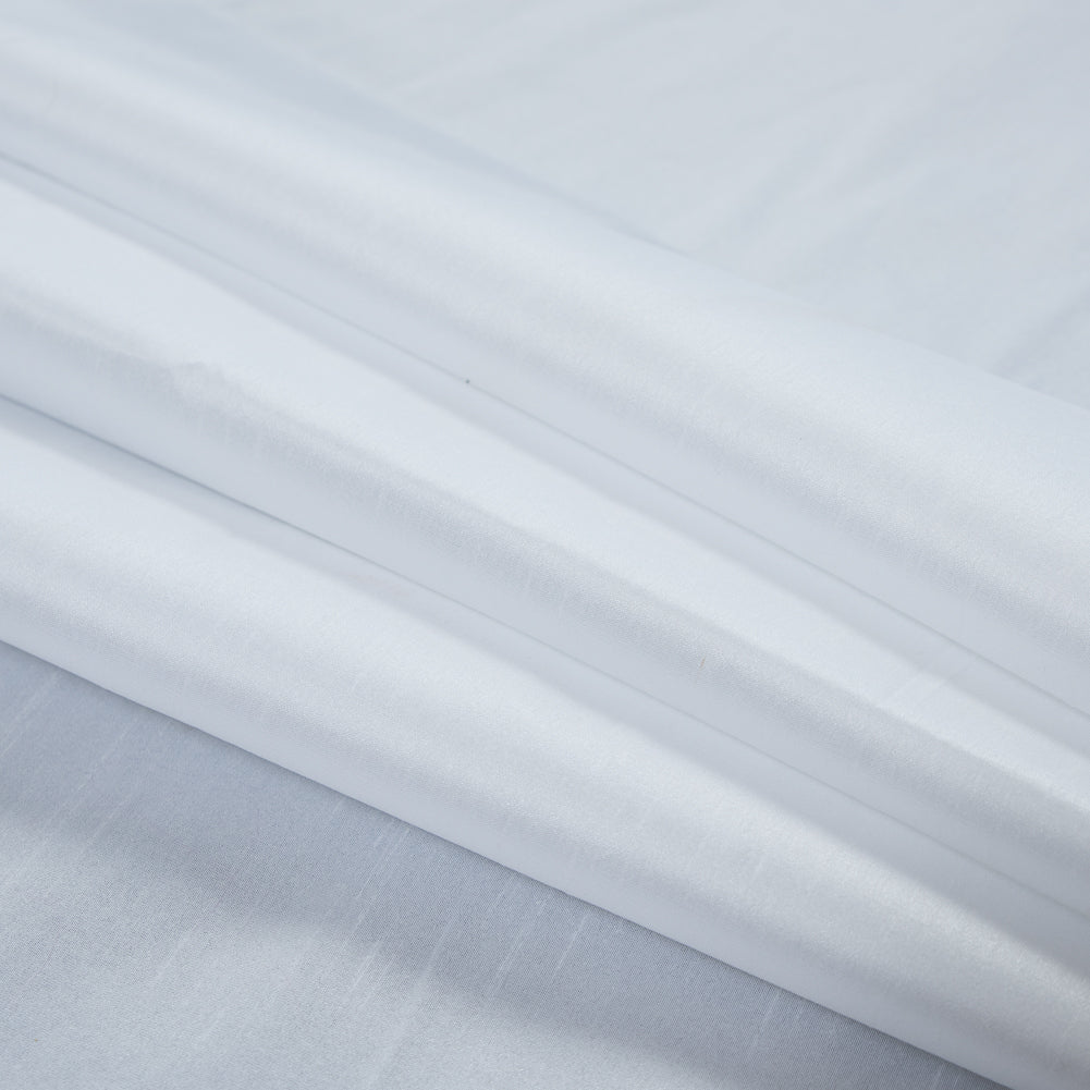 Polyester Shantung - White - Eirian Collection Detail