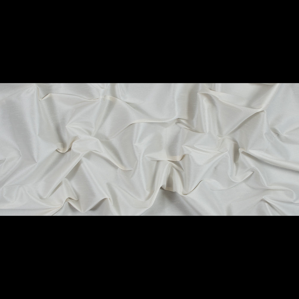 Polyester Shantung - Ivory - Eirian Collection Folded