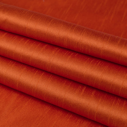 Polyester Shantung - Burnt Orange - Eirian Collection Detail