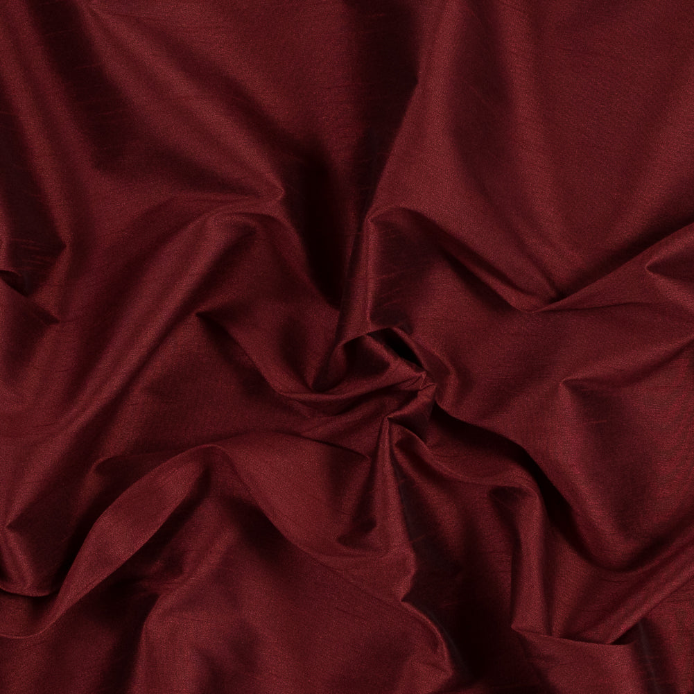 Polyester Shantung - Burgundy - Eirian Collection