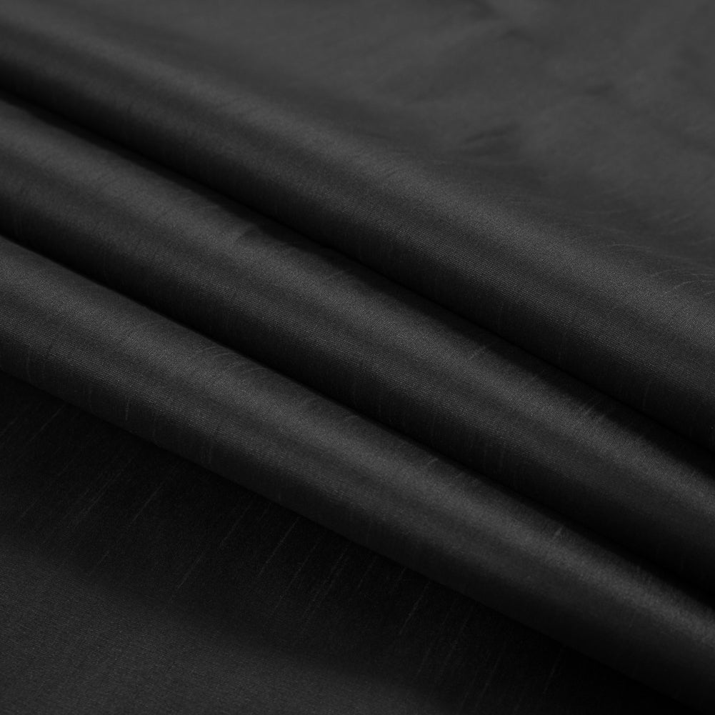 Polyester Shantung - Black - Eirian Collection Detail